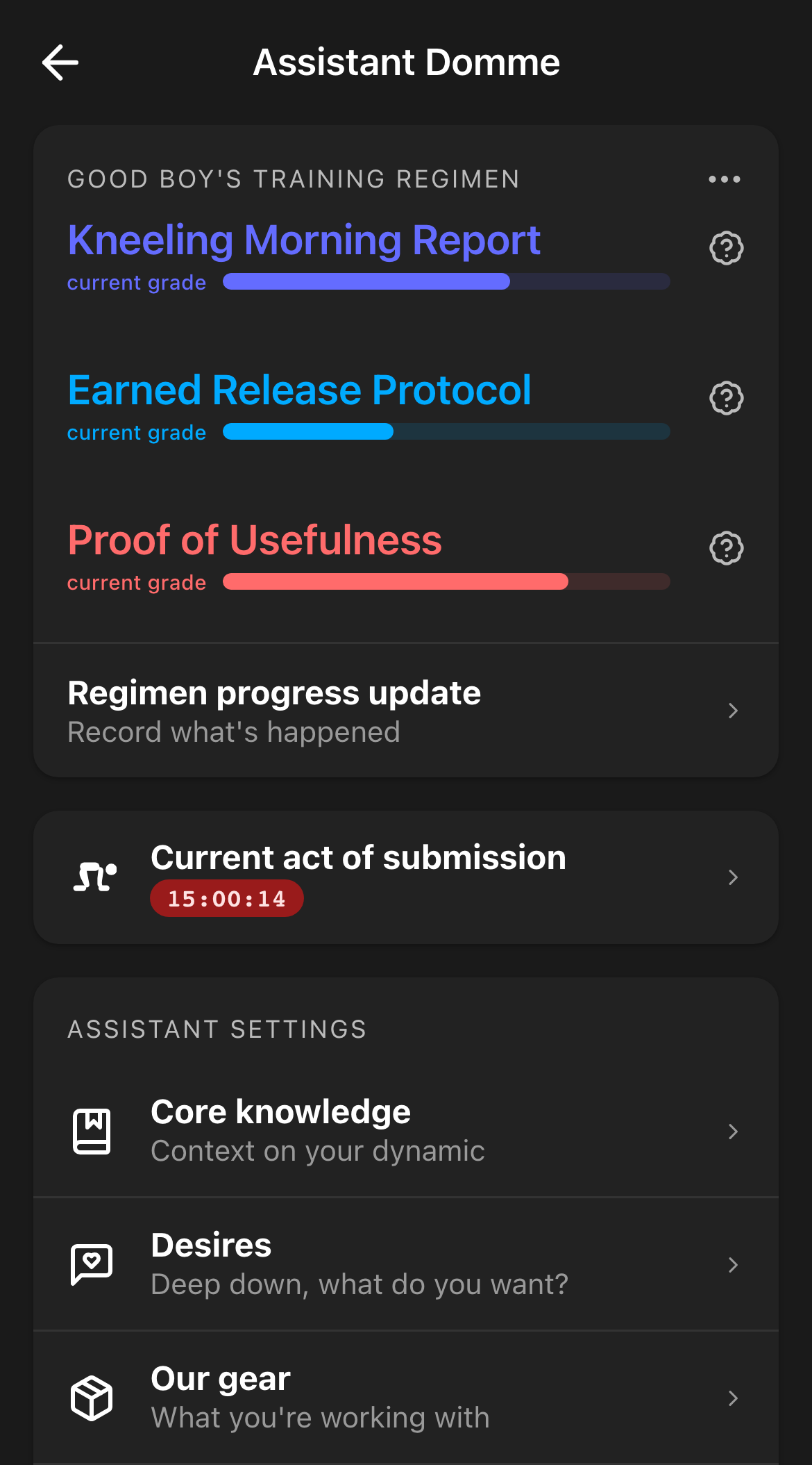 Assistant Dom hub inside Artebu