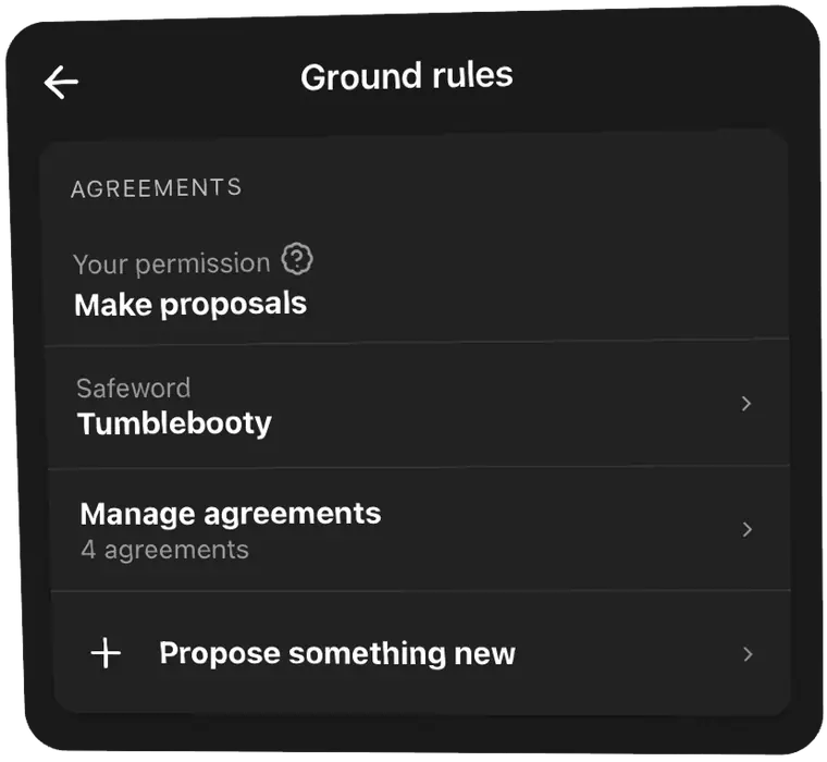 Dynamic agreements screen in Artebu