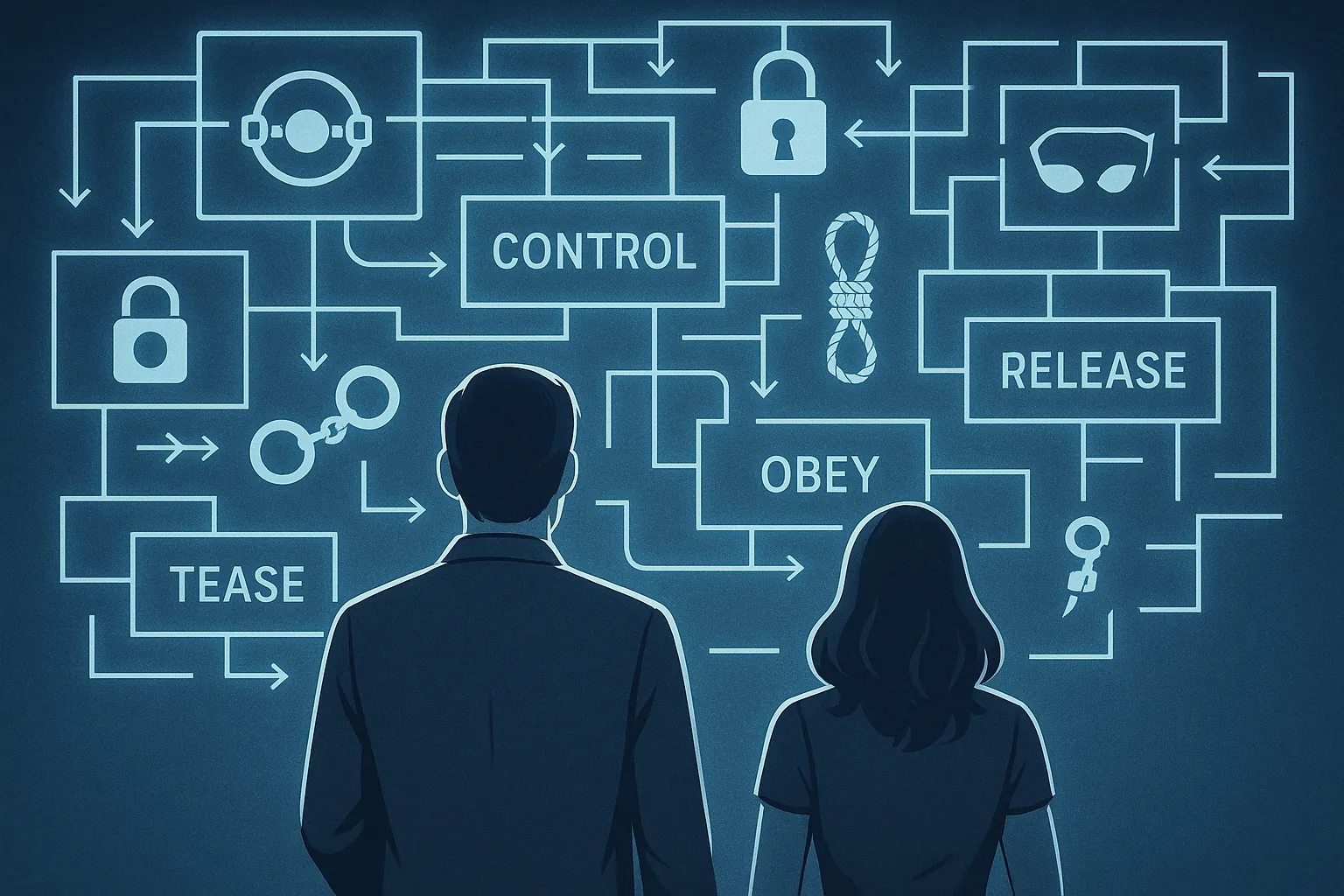 Couple planning a scene timeline inside Artebu